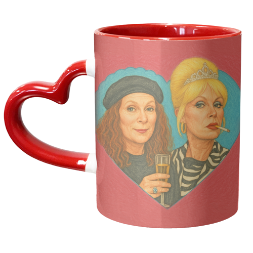 Patsy and Eddie - unique mug by AP