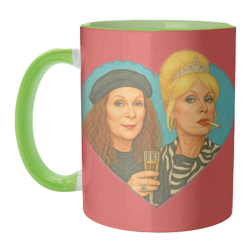 Patsy and Eddie - unique mug by AP