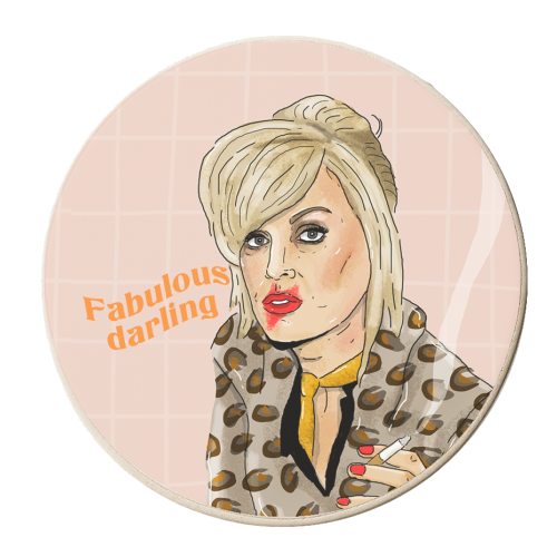 Patsy Stone - personalised beer coaster by The Queer Store