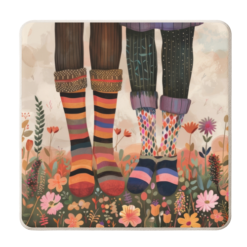 Patterned Love - personalised beer coaster by DejaReve