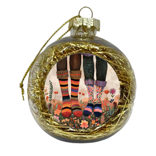 Patterned Love - xmas bauble by DejaReve