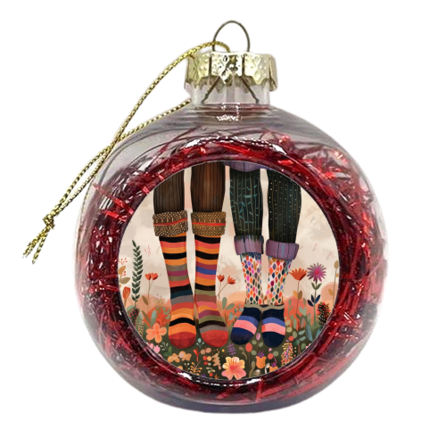 Patterned Love - xmas bauble by DejaReve