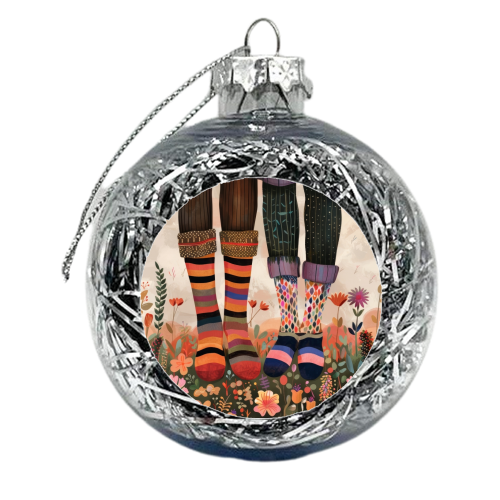 Patterned Love - xmas bauble by DejaReve