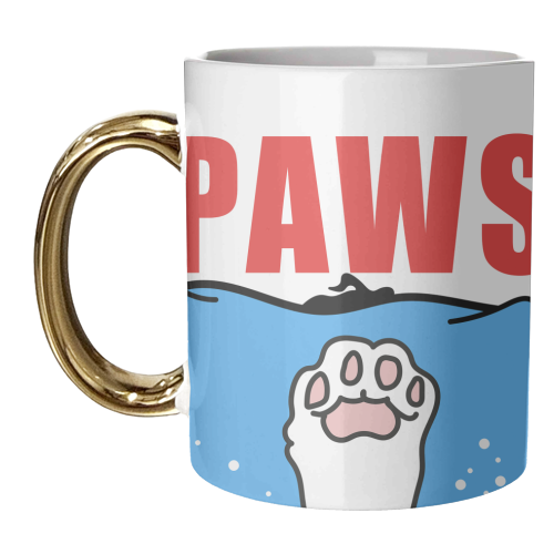 Paws - Film Jaws Parody - unique mug by Move Studio