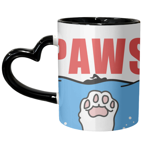 Paws - Film Jaws Parody - unique mug by Move Studio