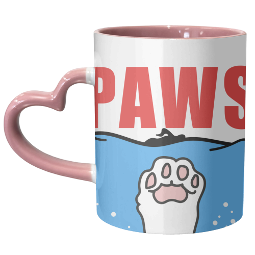 Paws - Film Jaws Parody - unique mug by Move Studio