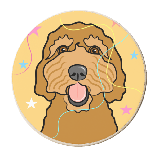Pawsome Birthday Wishes - personalised beer coaster by Adam Regester