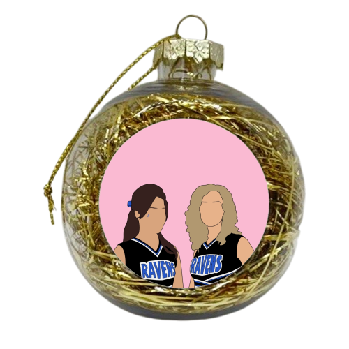 Payton and Brooke print - xmas bauble by The Girl Next Draw