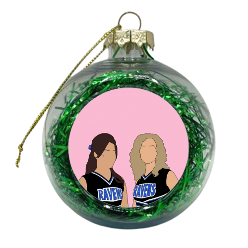 Payton and Brooke print - xmas bauble by The Girl Next Draw
