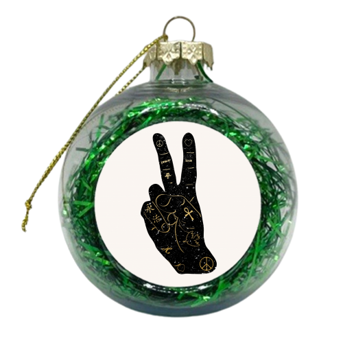 Peace - xmas bauble by Uma Prabhakar Gokhale