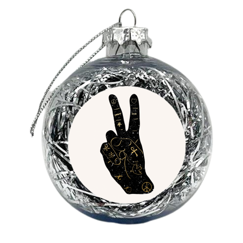 Peace - xmas bauble by Uma Prabhakar Gokhale