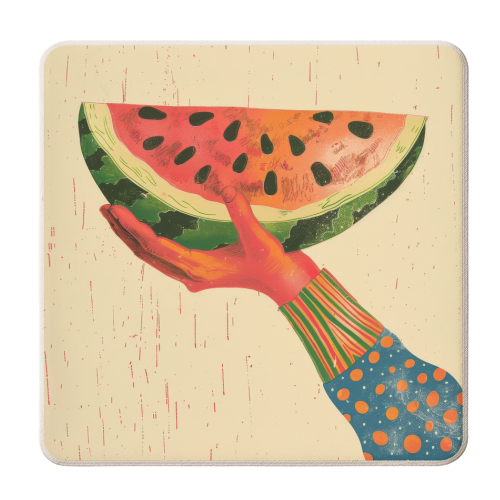 Peace of summer - personalised beer coaster by DejaReve