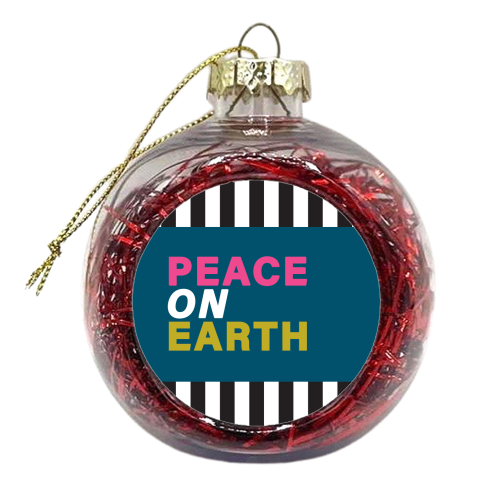 Peace on earth - xmas bauble by The Boy and the Bear