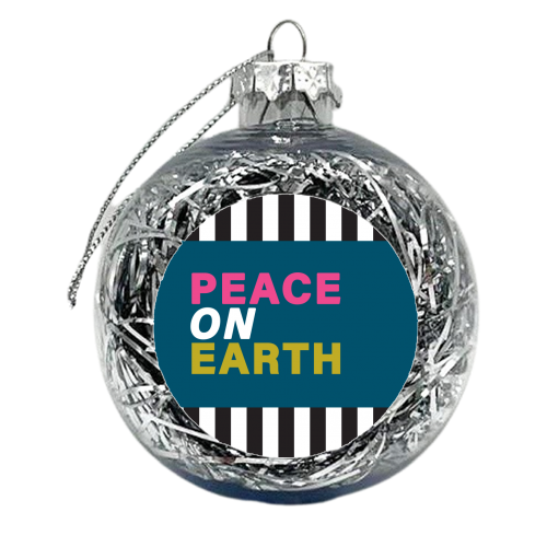 Peace on earth - xmas bauble by The Boy and the Bear