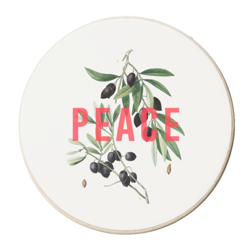 Peace - personalised beer coaster by The 13 Prints