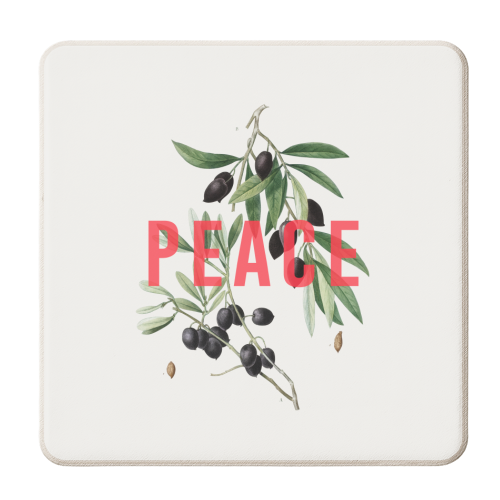 Peace - personalised beer coaster by The 13 Prints