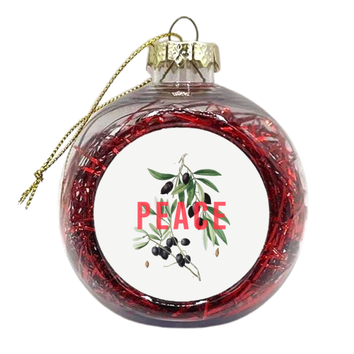 Peace - xmas bauble by The 13 Prints