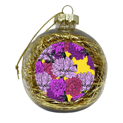 Peach - xmas bauble by Dom Tsoi