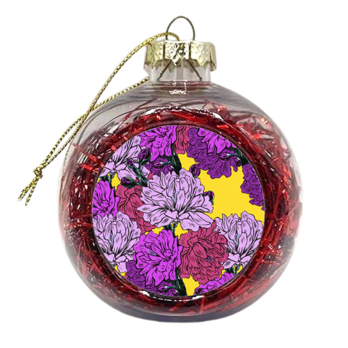 Peach - xmas bauble by Dom Tsoi