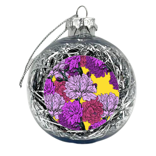 Peach - xmas bauble by Dom Tsoi
