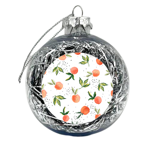 Peach Love 001 - xmas bauble by Mukta Lata Barua