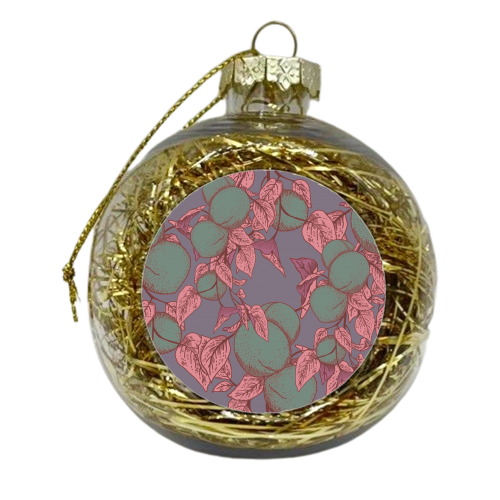 Peach Orchard - xmas bauble by Draper & Harlow