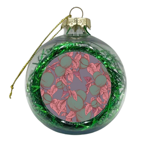 Peach Orchard - xmas bauble by Draper & Harlow
