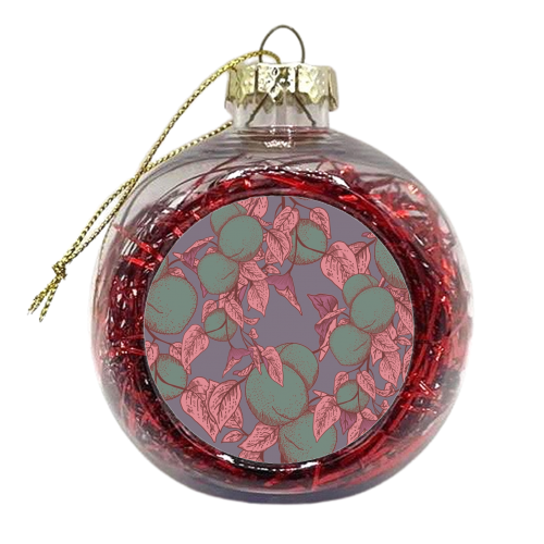 Peach Orchard - xmas bauble by Draper & Harlow
