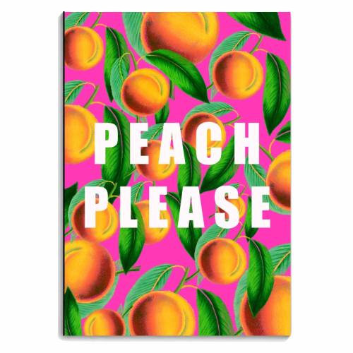 Peach Please - personalised A4, A5, A6 notebook by Eloise