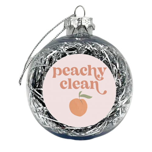 Peachy Clean Retro Vintage Font - xmas bauble by Toni Scott