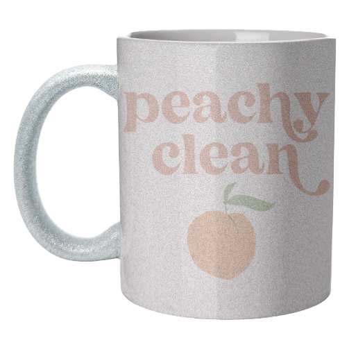 Peachy Clean Retro Vintage Font - unique mug by Toni Scott