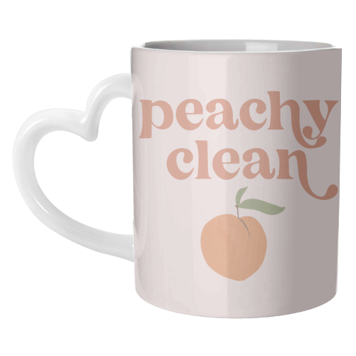 Peachy Clean Retro Vintage Font - unique mug by Toni Scott