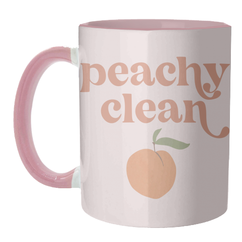 Peachy Clean Retro Vintage Font - unique mug by Toni Scott