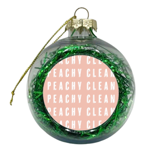 Peachy Clean Shadow Font - xmas bauble by Toni Scott