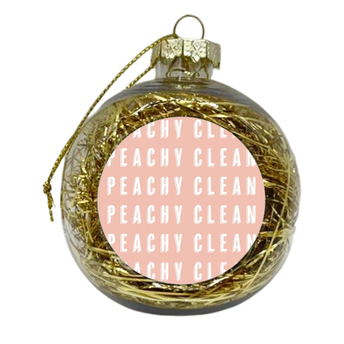 Peachy Clean Shadow Font - xmas bauble by Toni Scott