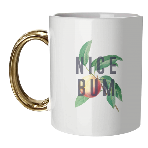 Peachy Nice Bum - unique mug by The 13 Prints