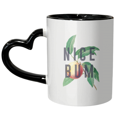 Peachy Nice Bum - unique mug by The 13 Prints