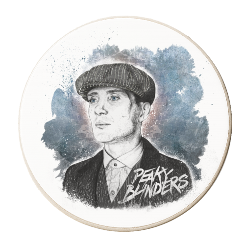 Peaky T - personalised beer coaster by Daniel Cash