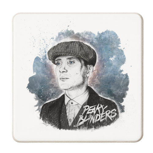 Peaky T - personalised beer coaster by Daniel Cash