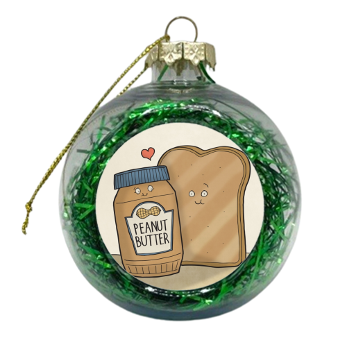 Peanut Butter and Toast - xmas bauble by Carl Batterbee