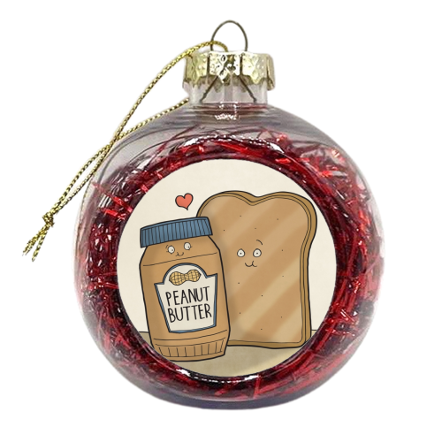 Peanut Butter and Toast - xmas bauble by Carl Batterbee