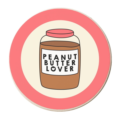 Peanut Butter Lover - personalised beer coaster by Stephanie Komen