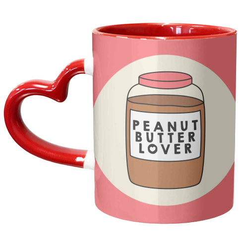 Peanut Butter Lover - unique mug by Stephanie Komen