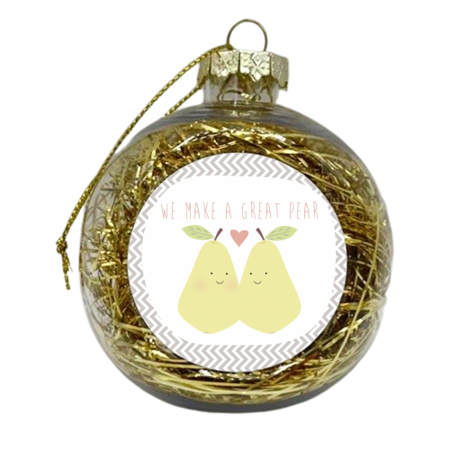 pears - xmas bauble by Faye Gollaglee