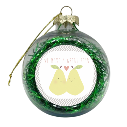 pears - xmas bauble by Faye Gollaglee