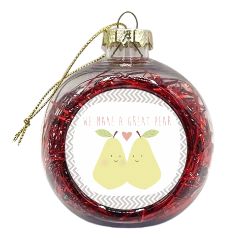 pears - xmas bauble by Faye Gollaglee