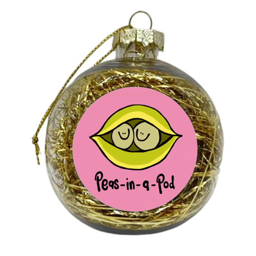 Peas-in-a-Pod - xmas bauble by Emma Donovan