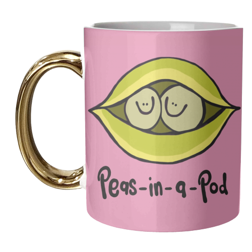 Peas-in-a-Pod - unique mug by Emma Donovan