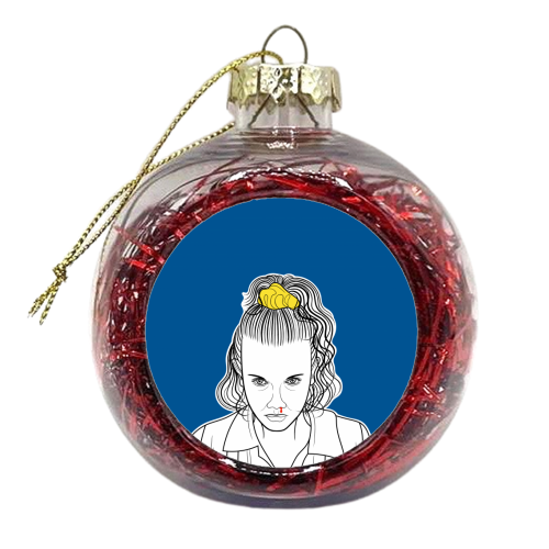 Peculiar Friend Birthday Greeting - xmas bauble by Adam Regester