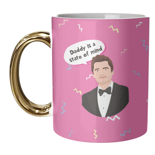 Pedro Pascal - Daddy Is A State Of Mind - unique mug by Laura Lonsdale